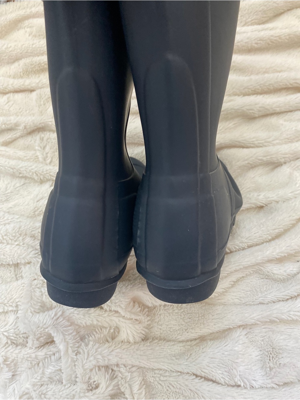 Hunter Original Tall Rain Boots matte black women’s Sz 6 - Picture 3 of 6